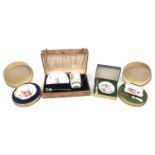 Collectable china including a Royal Doulton christening set with silver plated mounts by Hukin &