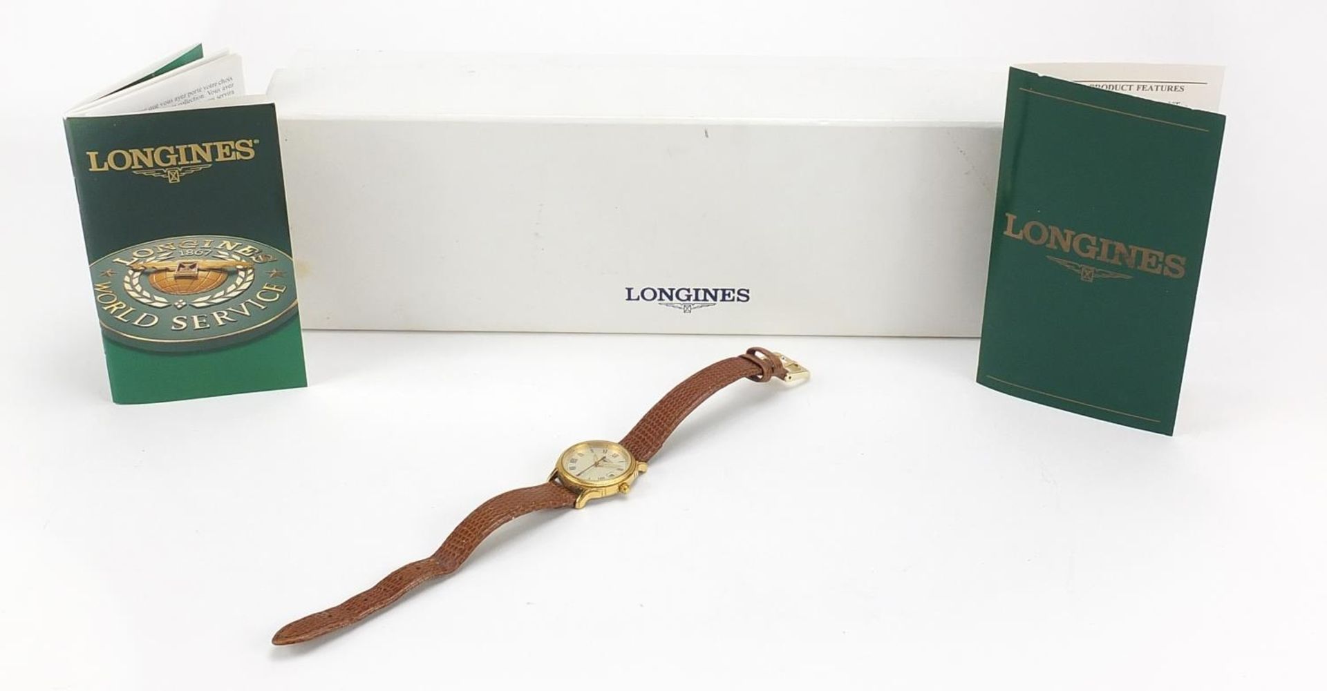 Longines, ladies vintage wristwatch with box and paperwork, with date aperture, numbered 28691527, - Image 6 of 6