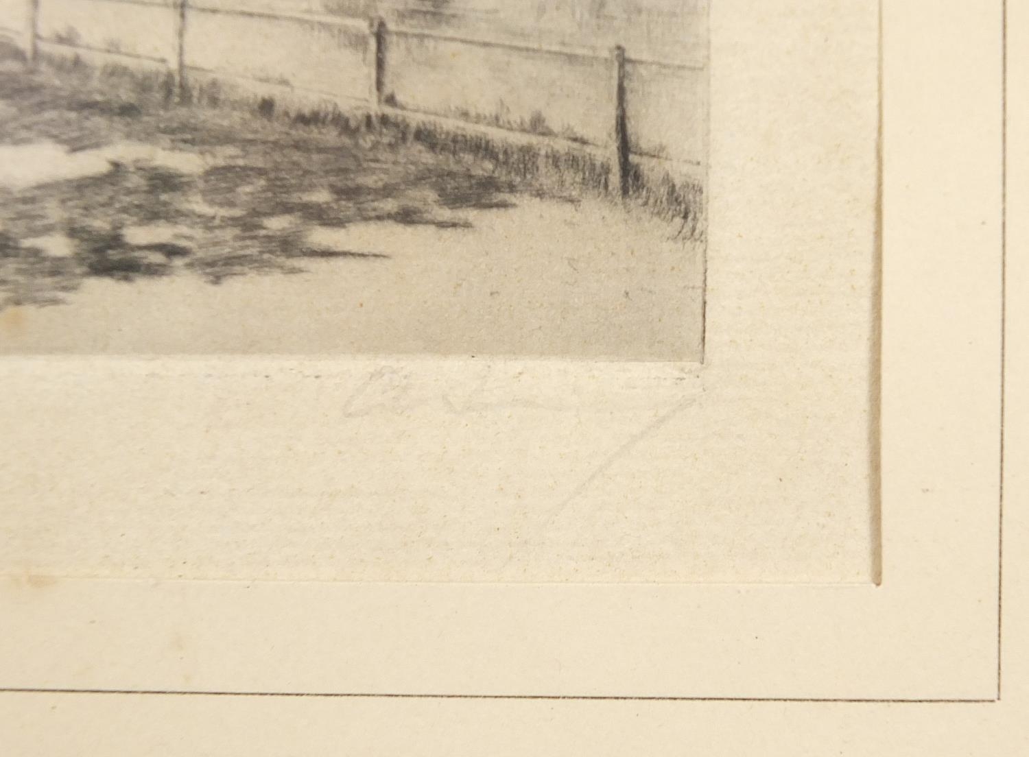 A Simes - The Cowal Shore, The Clyde and Inverness Castle Scotland, pair of pencil signed - Image 9 of 11