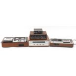 Vintage HiFi electronics including Teleton, Sanyo stereo cassette tape deck RD4260 and Sony stereo