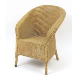 Lloyd Loom Lusty tub chair, 80cm high