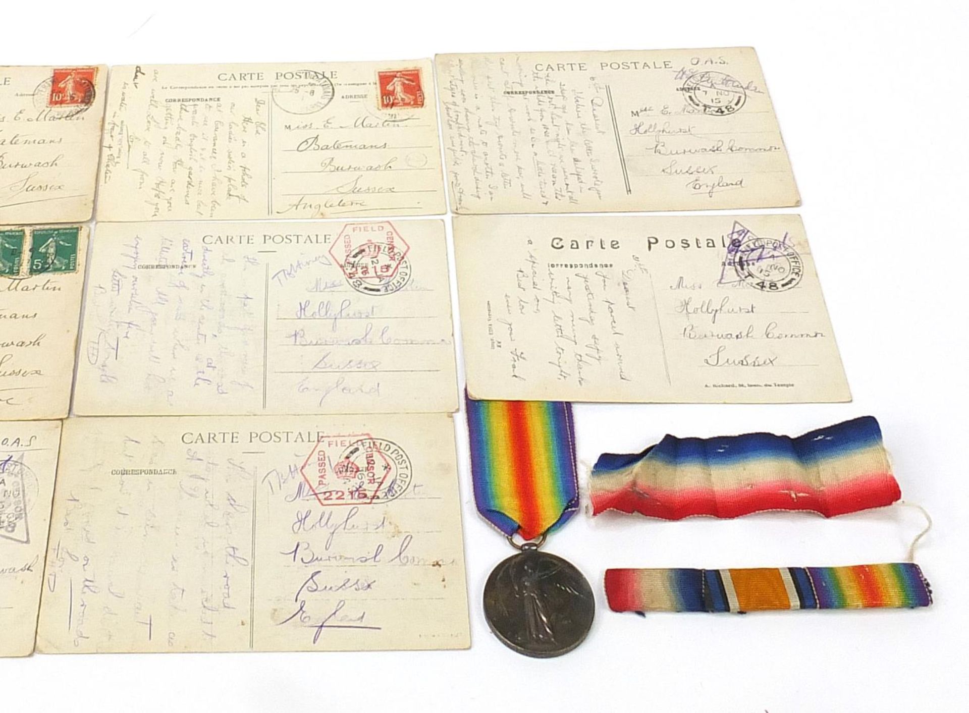 British military World War I and World War II three medal group relating to Cpl F H Dann of the - Image 4 of 11