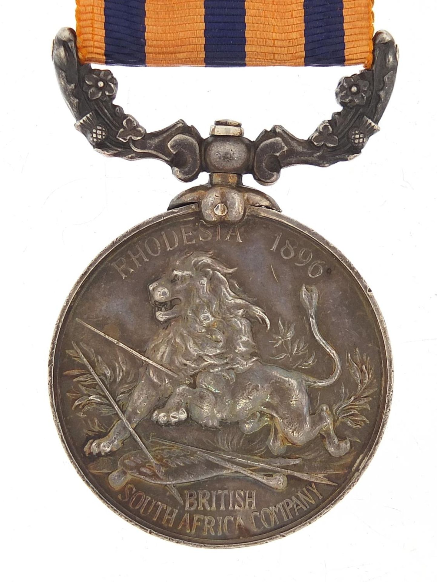 Victorian British military British South Africa Company medal awarded to TROOPR.W.C.WRIGHT.M.R.F. : - Image 3 of 3