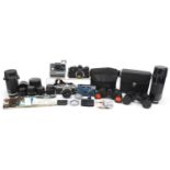 Vintage and later cameras and accessories including Yashica FR I, Olympus and Sigma :For Further