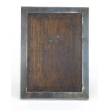 W J Myatt & Co, George V rectangular silver easel photo frame, Birmingham 1922, 15.5cm x 12cm :For