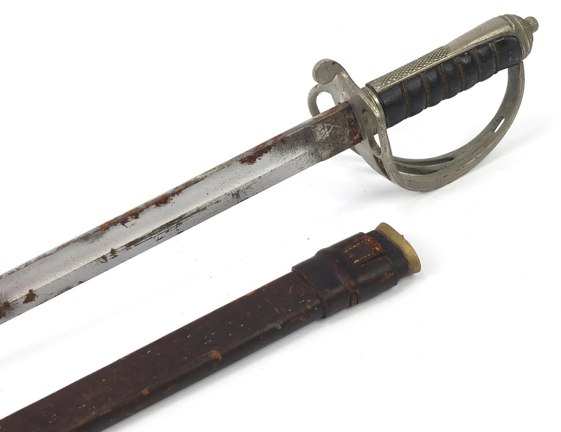 Military interest British military dress sword by Manton & Co of Calcutta and Delhi, 98cm in - Bild 2 aus 6