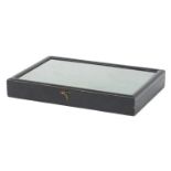 Ebonised dealer's display case, 4.5cm H x 30cm W x 20cm D :For Further Condition Reports Please