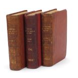 History of the Weald of Kent, three 19th century hardback books by R Furley, two with maps :For