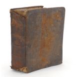 18th century leather bound bible :For Further Condition Reports Please Visit Our Website, Updated