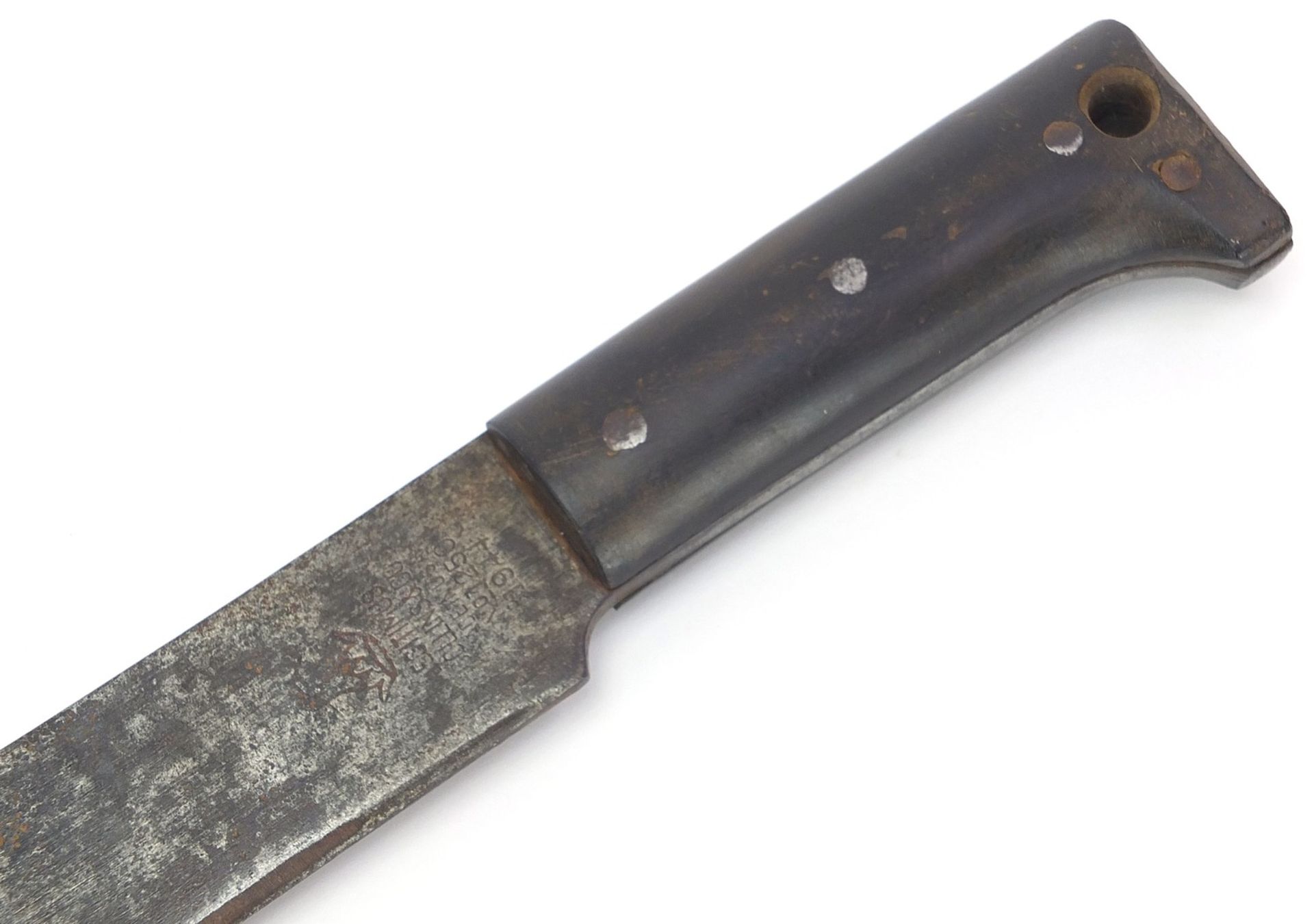 American World War II machete by Collins & Co, numbered 1250, dated 1944, 49.5cm in length :For - Image 2 of 5