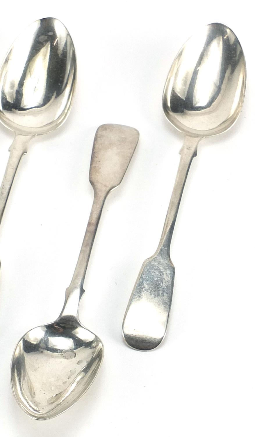 Charles Boyton, set of five Victorian silver spoons, London 1847, 17cm in length, 153.8g :For - Image 3 of 5