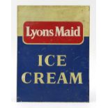 Lyons Maid tin advertising ice cream sign, 61cm x 46cm :For Further Condition Reports Please Visit