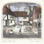 Graham Clarke - For you Madame, pencil signed etching in colour, limited edition 8/150, mounted,