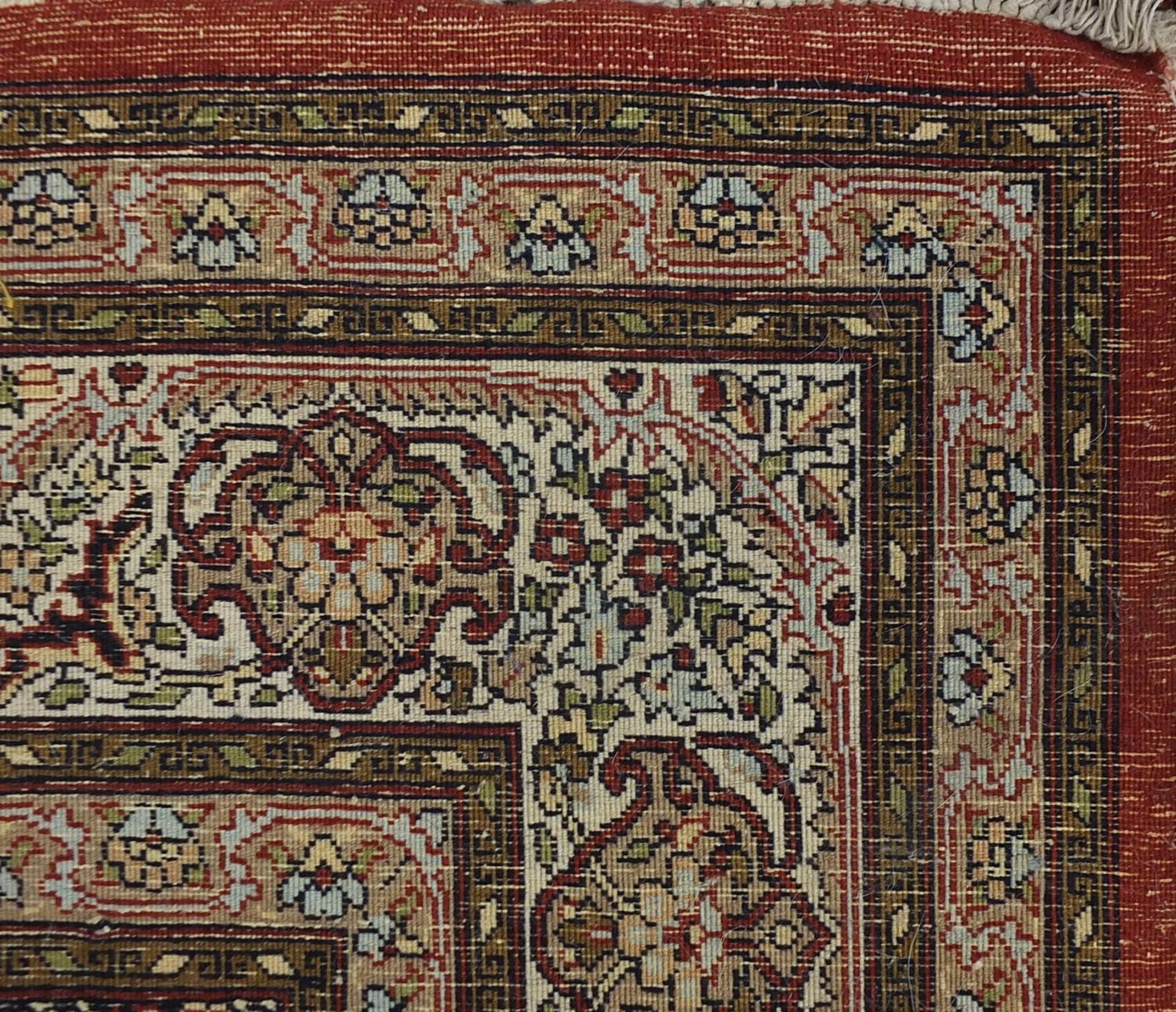 Rectangular Persian rug having an all over floral design with traditional medallion, 224cm x - Image 4 of 4