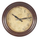 Smiths, military interest bakelite eight day electric wall clock, marked GRVI to the back, 28cm in