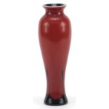Caithness, ebony 250 Chinese glass vase, 25.5cm high :For Further Condition Reports Please Visit Our