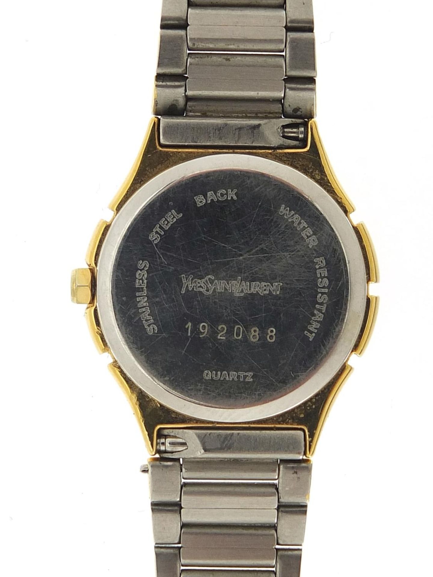 Yves St. Laurent, ladies quartz wristwatch numbered 192088, 24mm in diameter :For Further - Image 5 of 6