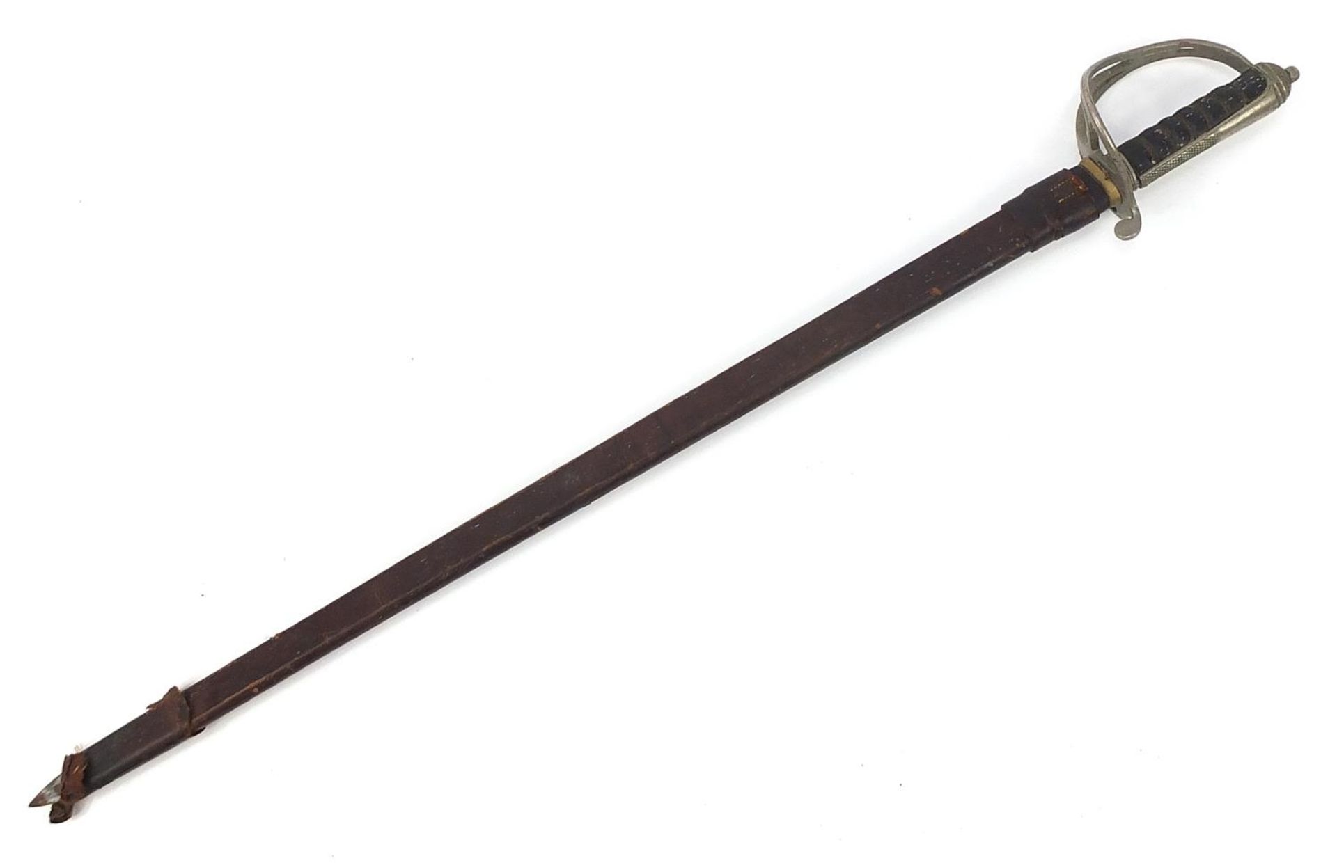 Military interest British military dress sword by Manton & Co of Calcutta and Delhi, 98cm in - Image 5 of 6