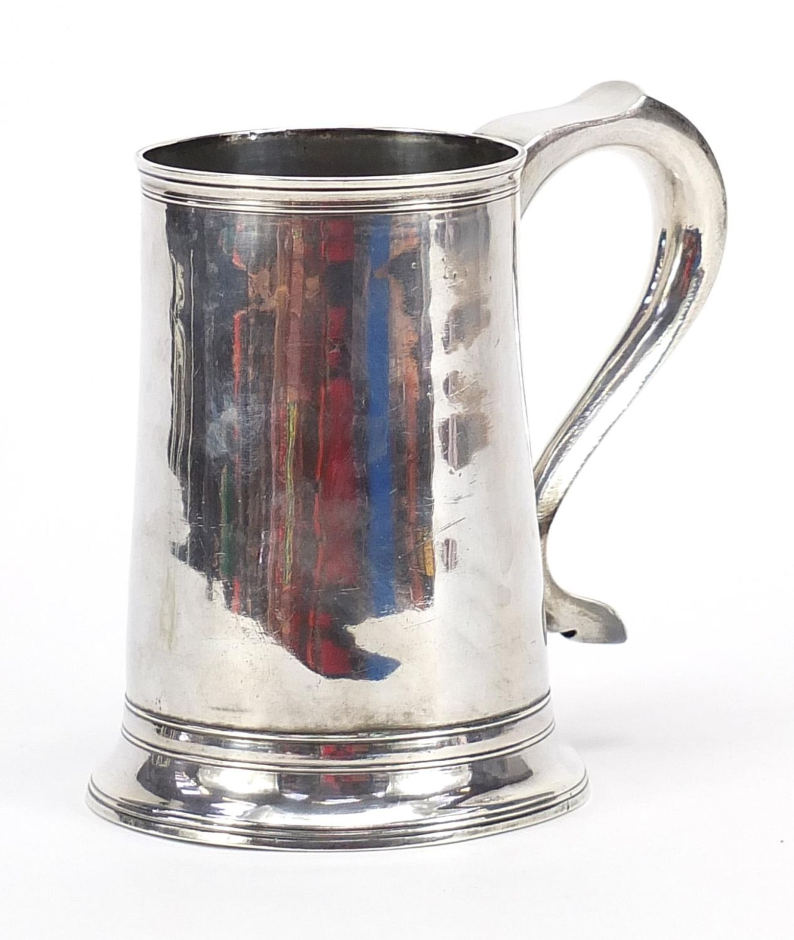 John Langlands I and John Robertson I, George III silver tankard, Sheffield 1783, 13cm high, 319.