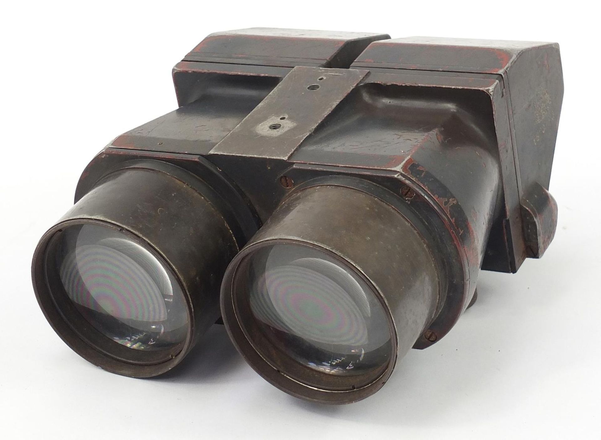 Pair of German military World War II Flak-F 10cm x 80 spotting/observation binoculars numbered