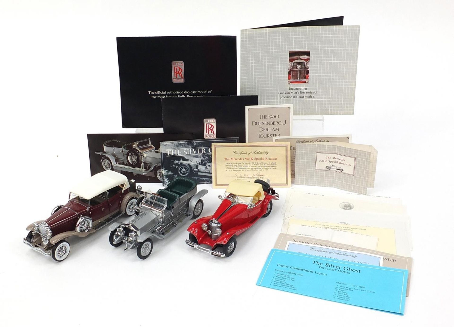 Three Franklin Mint die cast precision models including a Rolls Royce :For Further Condition Reports - Bild 4 aus 7
