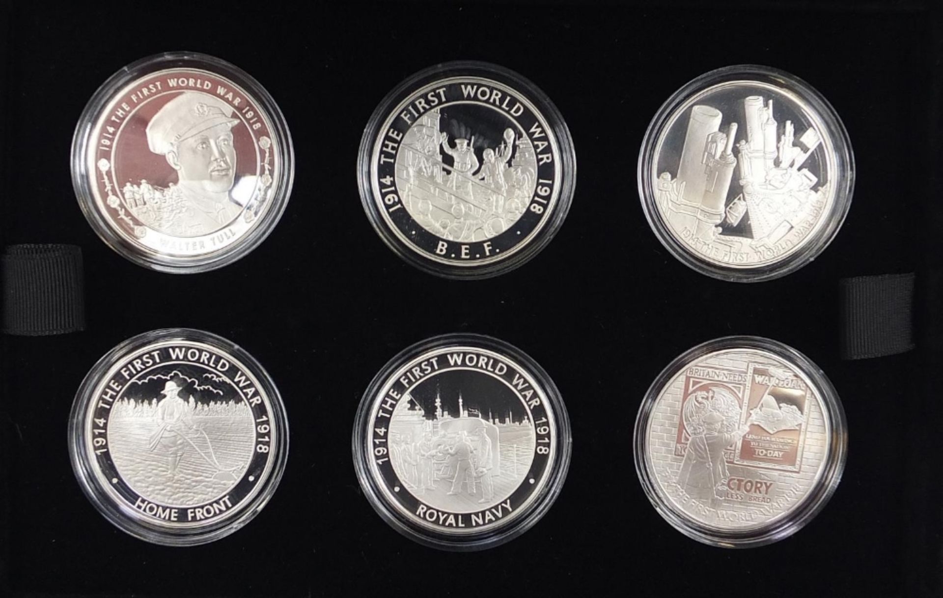 2014 five pound silver proof six coin set from the The 100th Anniversary of the First World War - Bild 3 aus 6