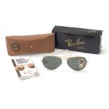 Pair of Ray-Ban Arista sunglasses with case and box :For Further Condition Reports Please Visit