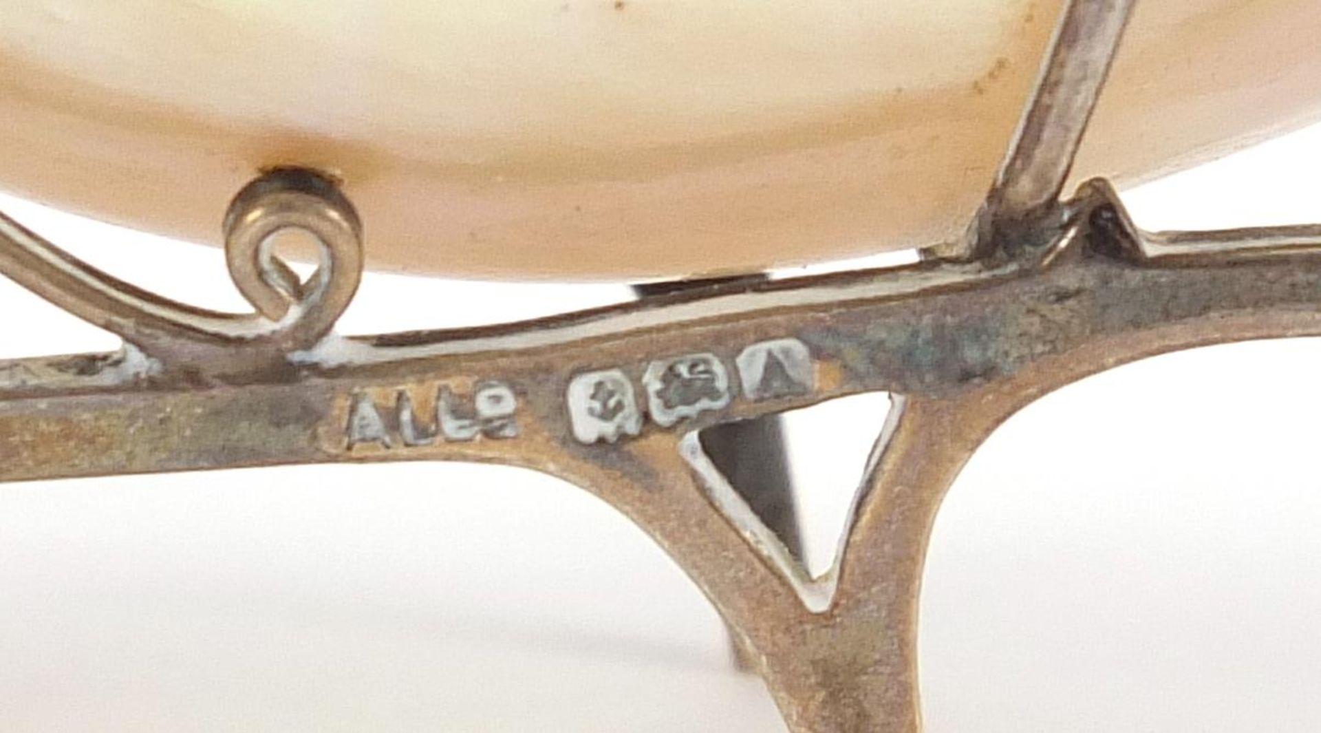 Adie & Lovekin Ltd, George V silver and mother of pearl table salt in the form of a wheelbarrow, - Image 4 of 4