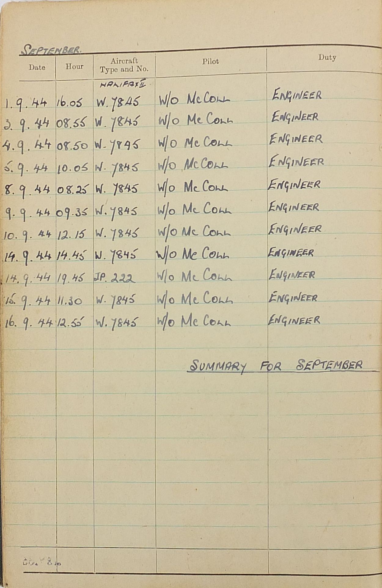 British military World War II four medal group relating to F/SGT Dann 1891194 Flight Engineer - Image 23 of 34