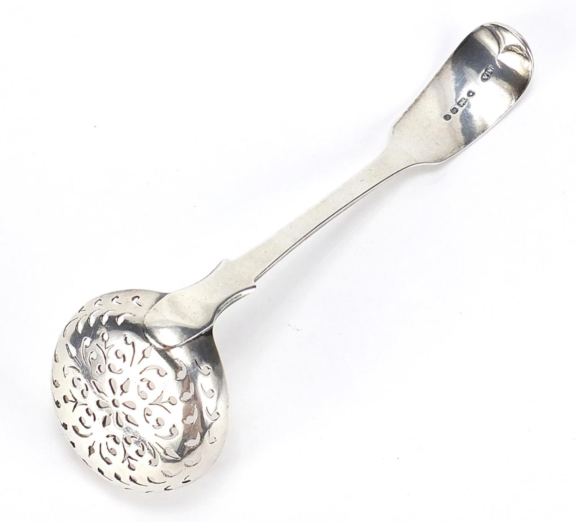 Chawner & Co, Victorian silver sifting spoon, London 1849, 14cm in length, 51.6g :For Further - Bild 2 aus 4