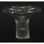Tapio Wirkkala for Iittala, Tatti mushroom glass vase, etched marks to the base, 11.5cm high :For