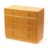 Meredew, 1970's teak five drawer chest, 82cm H x 91.5cm W x 46cm D