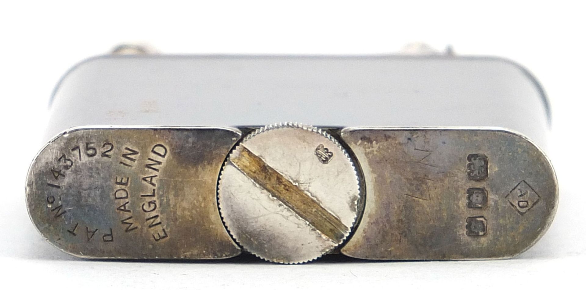 Alfred Dunhill & Sons, Art Deco Namiki silver and enamel pocket lighter, character marks to reverse, - Image 7 of 8