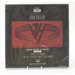Van Halen limited edition 12 inch vinyl LP box set in cellophane wrapping with enamel badge and logo