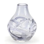 Whitefriars purple glass vase, 17.5cm high :For Further Condition Reports Please Visit Our