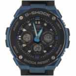Casio, gentlemen's G-Shock wristwatch with box and paperwork, model GST-W300G :For Further Condition