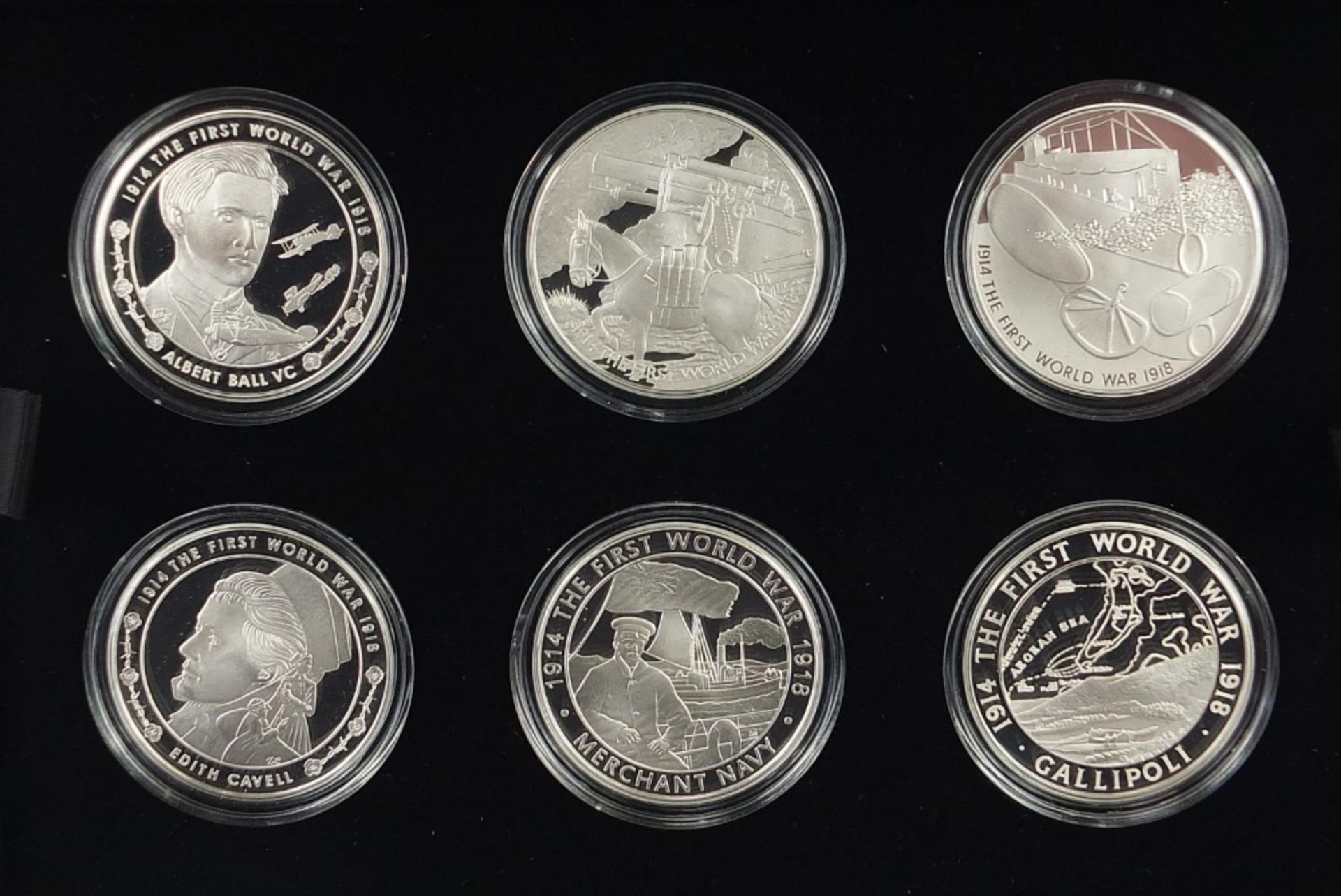 2015 five pound silver proof six coin set from the The 100th Anniversary of the First World War - Bild 3 aus 7