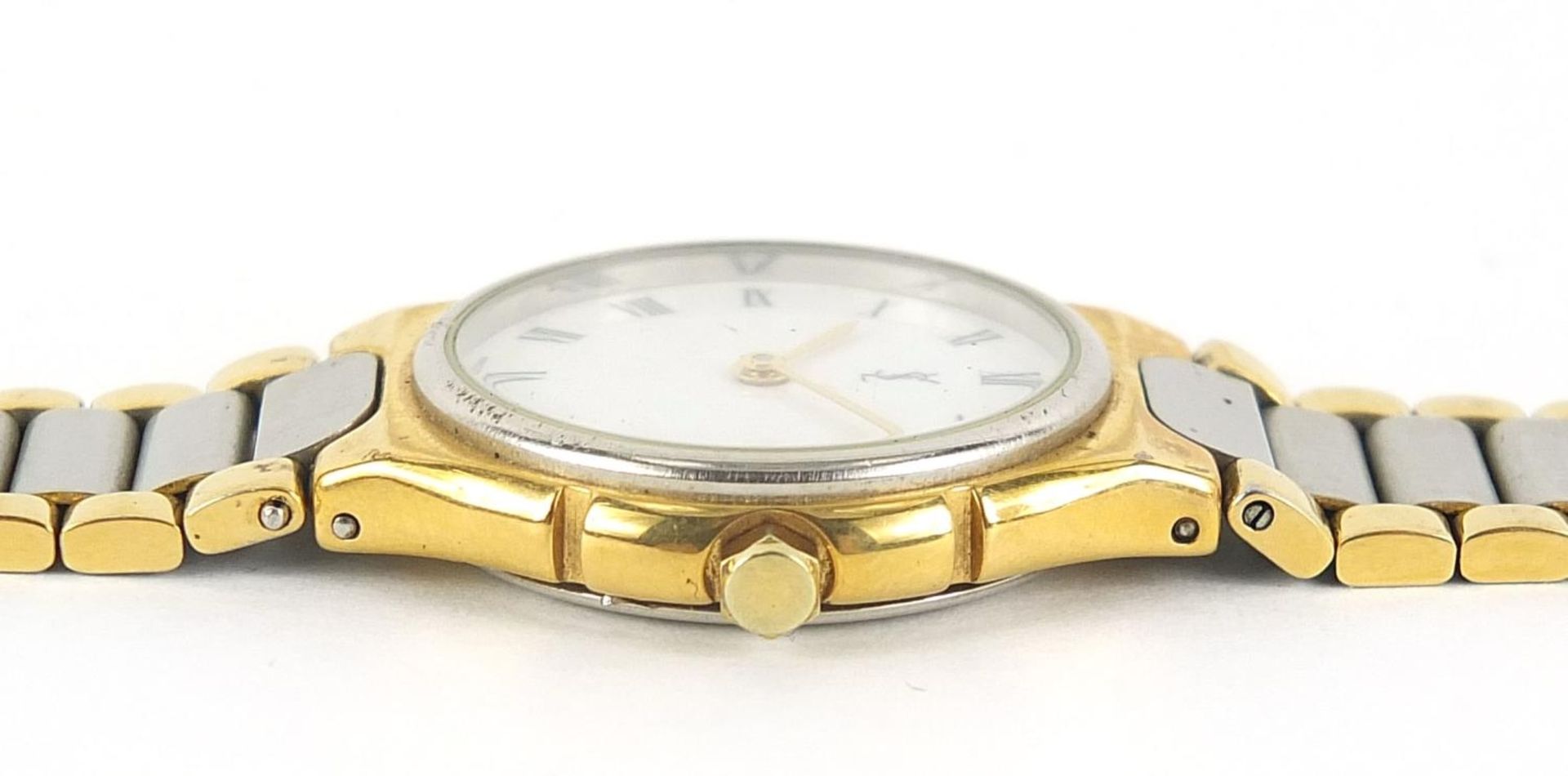 Yves St. Laurent, ladies quartz wristwatch numbered 192088, 24mm in diameter :For Further - Image 4 of 6