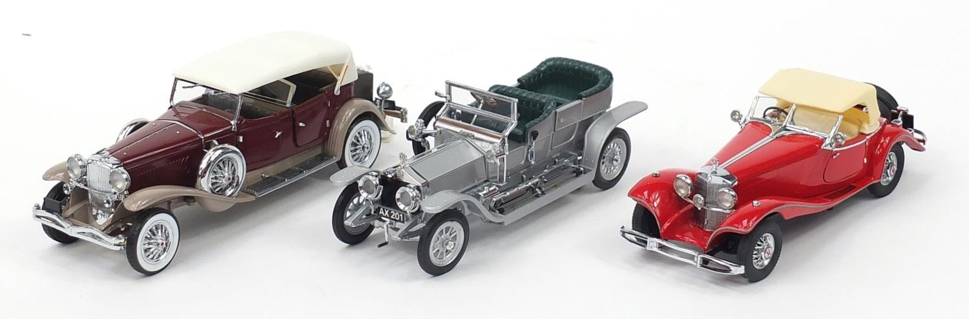 Three Franklin Mint die cast precision models including a Rolls Royce :For Further Condition Reports