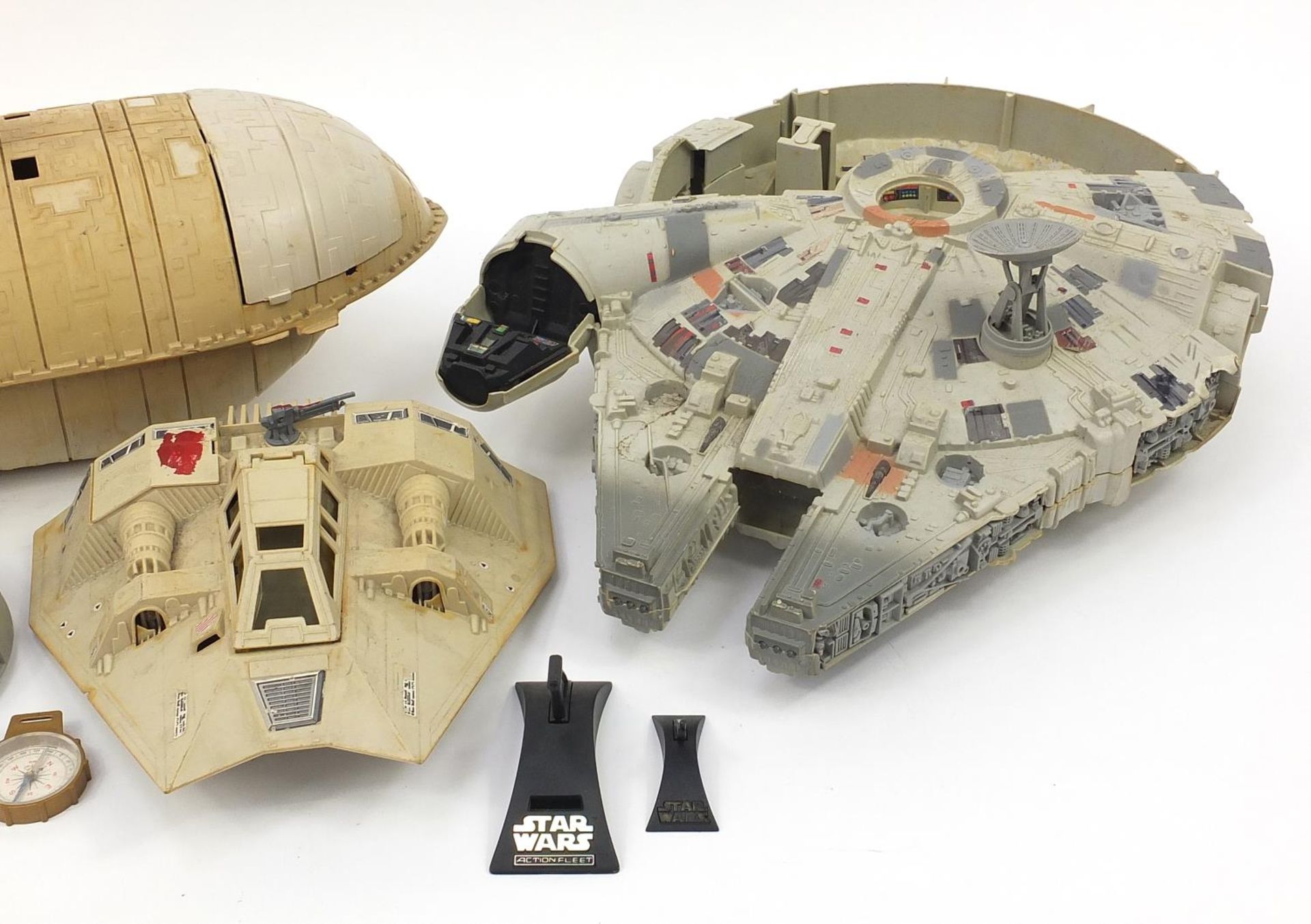 Vintage Star Wars toys including a Millennium Falcon and a Rebel Transport :For Further Condition - Image 3 of 4