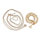 Broken 9ct gold necklace and bracelet, 6.3g :For Further Condition Reports Please Visit Our Website,