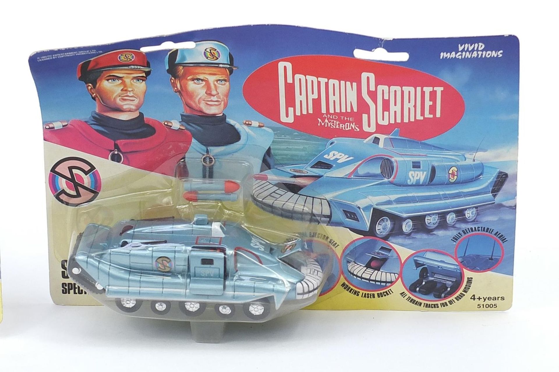 Three Captain Scarlet SPV Spectrum pursuit vehicles by Vivid Imaginations with blister packs :For - Bild 3 aus 7