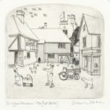 Graham Clarke - For you Madame, artist's proof pencil signed etching, mounted, framed and glazed,