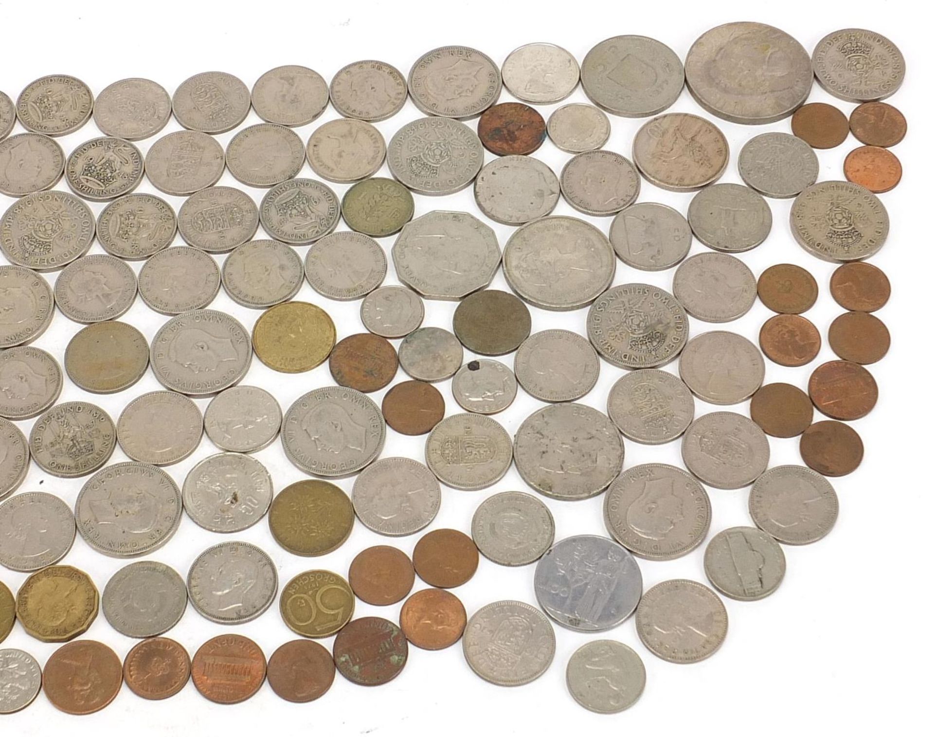 Collection of British pre decimal and later coinage including two shillings :For Further Condition - Bild 3 aus 3