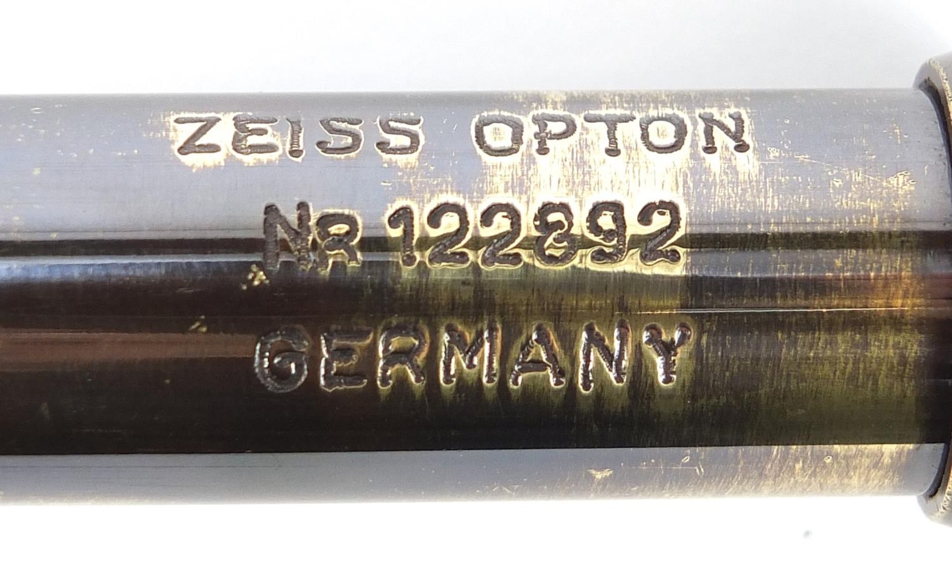 German military interest three draw telescope, 14.5cm in length when closed :For Further Condition - Image 3 of 6