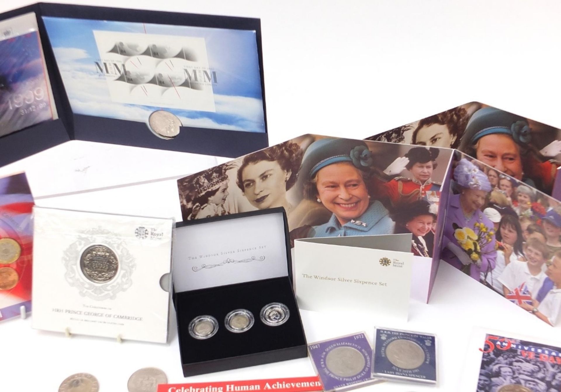 British commemorative coinage, some proof, including five pound coins, two pound coins, - Image 3 of 9