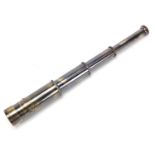 German military interest three draw telescope, 14.5cm in length when closed :For Further Condition