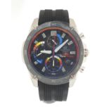 Casio Edifice, gentlemen's limited edition Scuderia Toro Rosso wristwatch with box, certificate