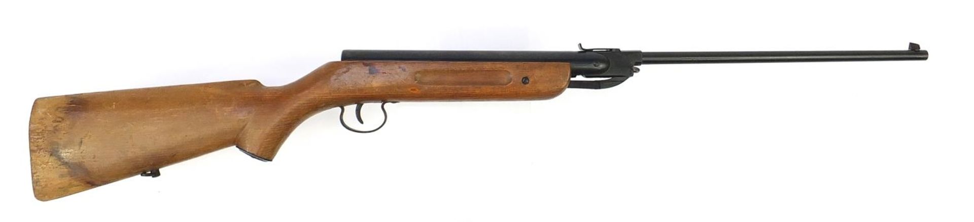 Vintage break barrel air rifle, 98cm in length :For Further Condition Reports Please Visit Our - Image 4 of 5