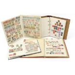 British and world stamps arranged in four albums including GR VI and ER II :For Further Condition